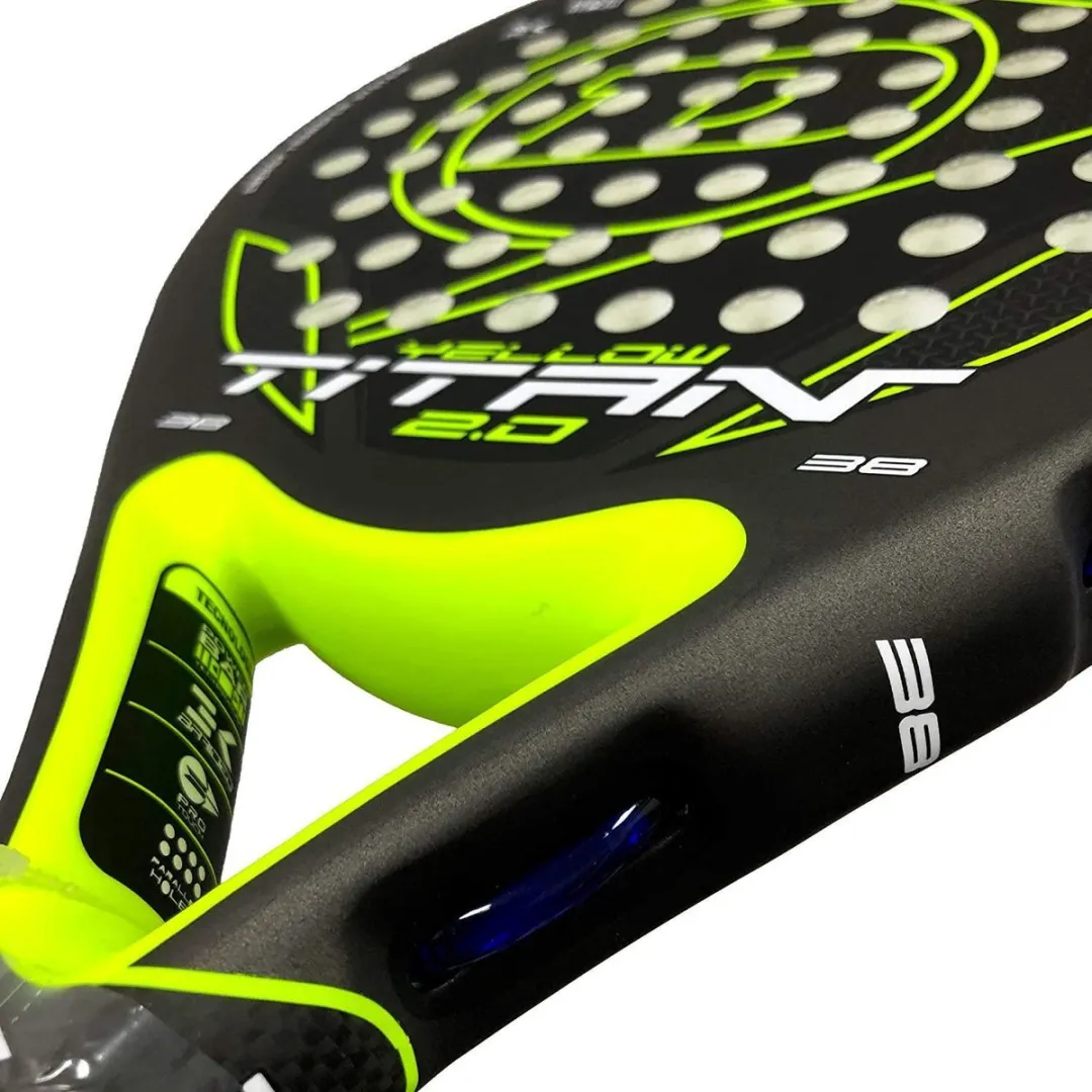 Dunlop Titan 2.0 Exclusive Padelracket - L0 - Zwart/Geel - afbeelding 4 van 6