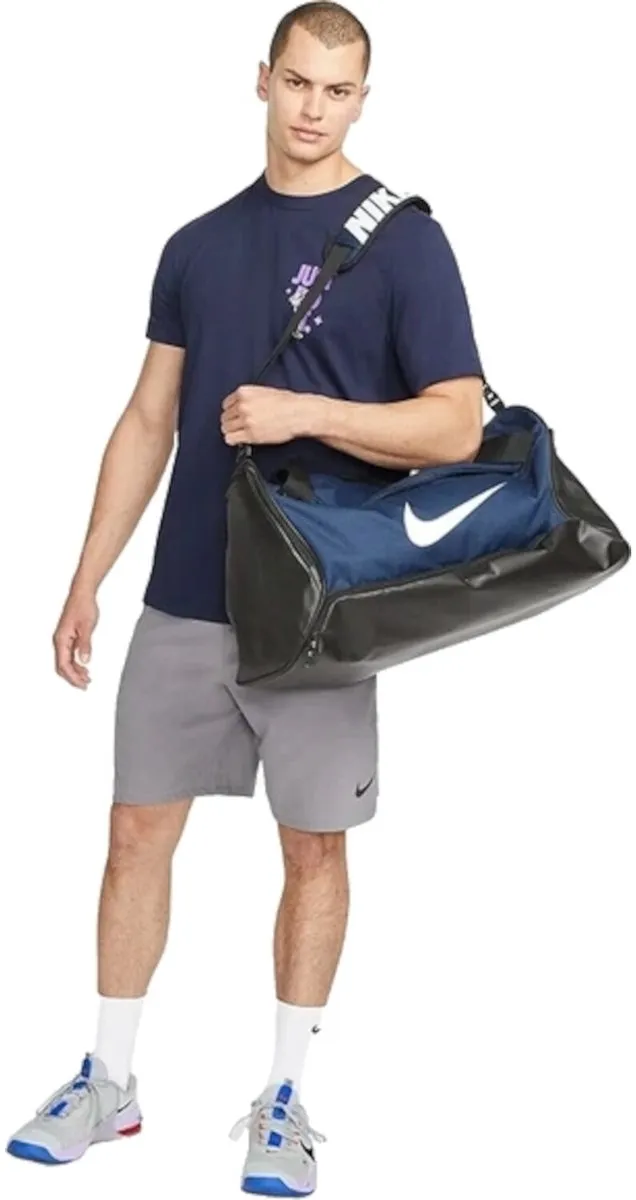 Nike Brasilia 9.5 Sporttas - Navy/Zwart