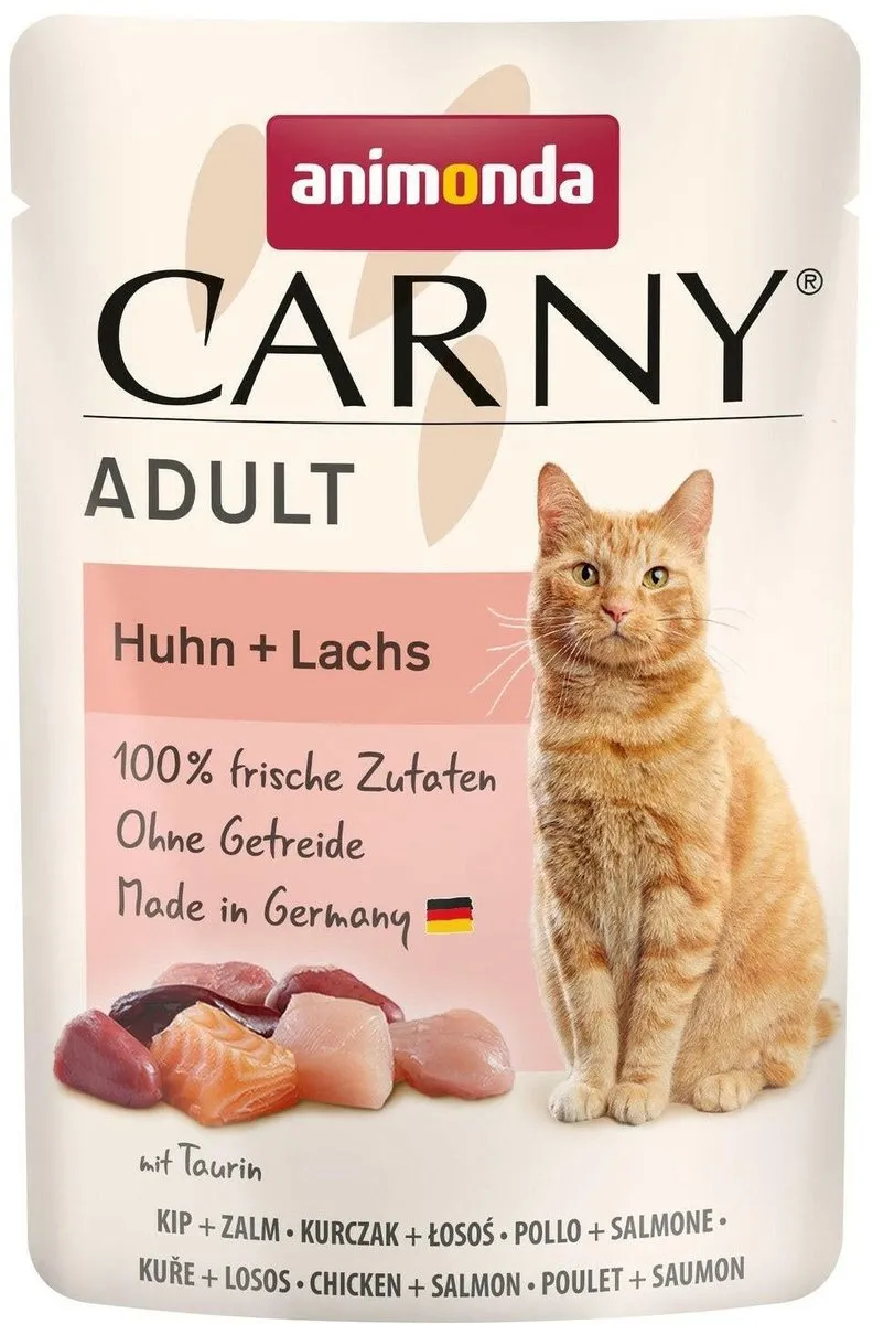 Animonda Cat Carny Adult Kip & Zalm Portiezakjes