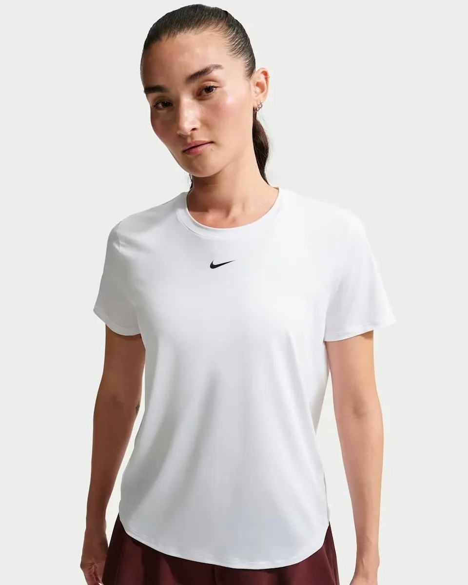 Nike One Classic Dri-FIT Dames T-Shirt - S - Wit