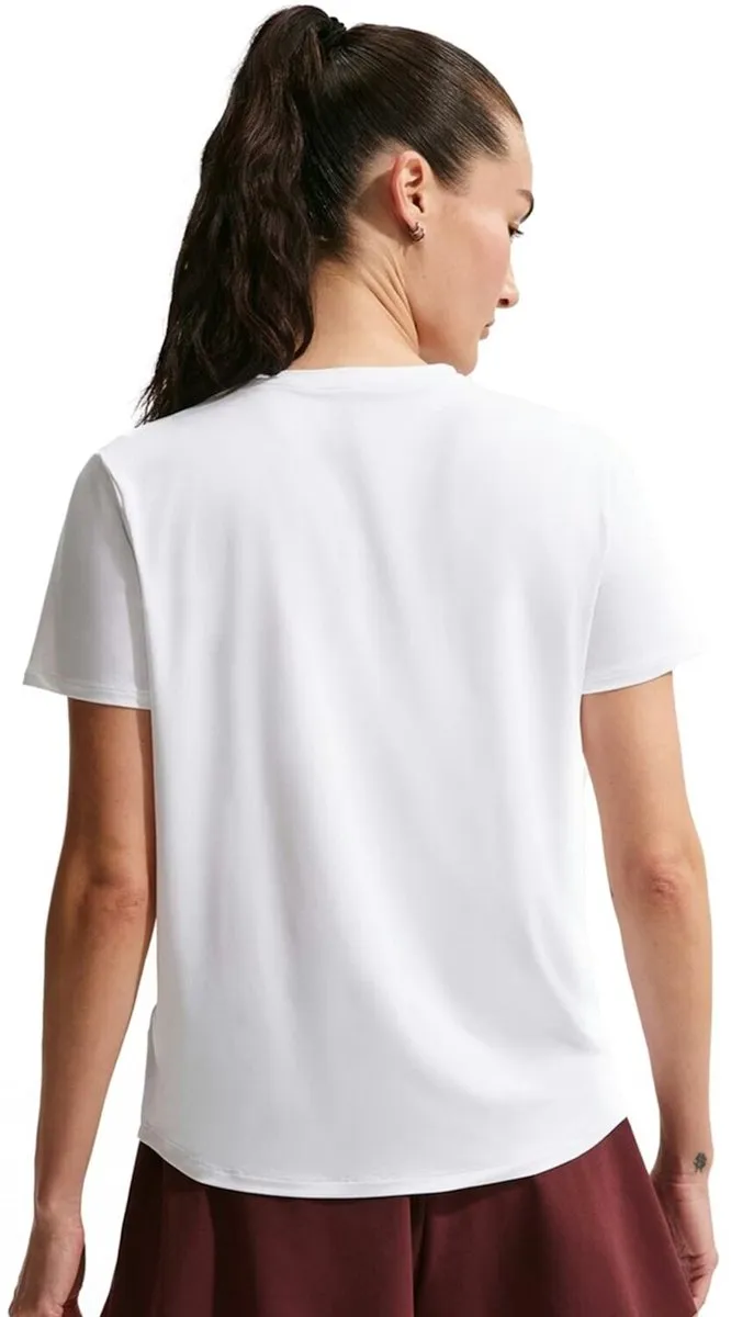 Nike One Classic Dri-FIT Dames T-Shirt - S - Wit