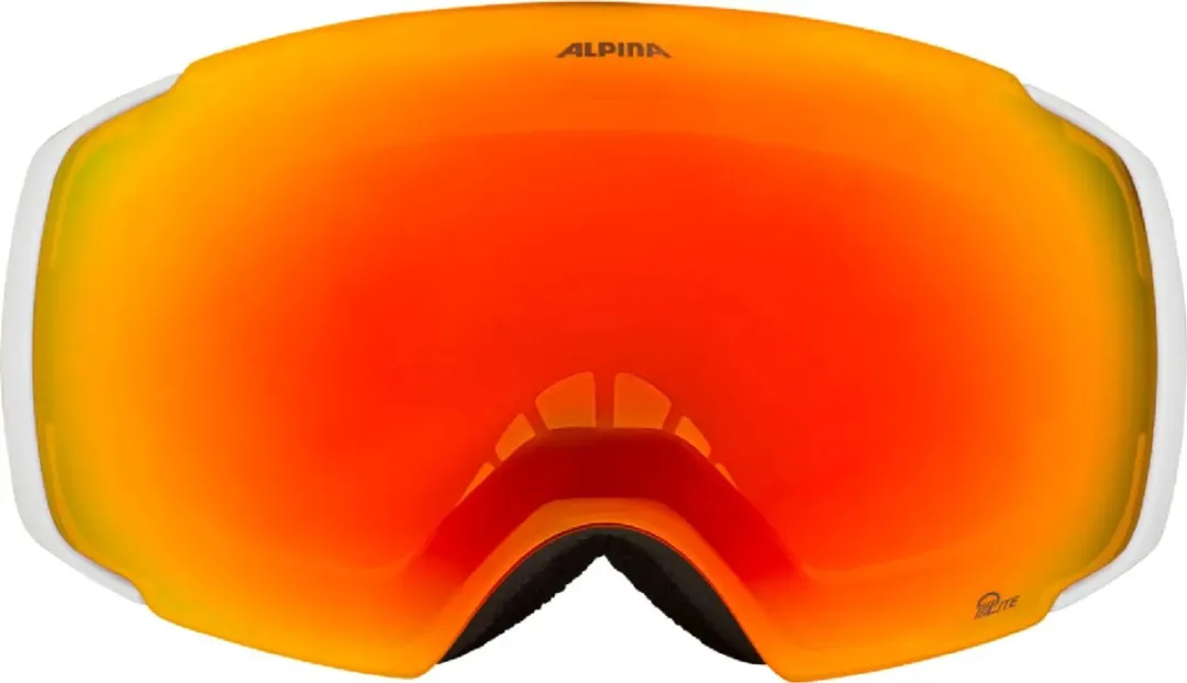 Alpina Falera Mag Q-Lite OTG Skibril 2025 - Wit - Roze/Oranje Lens - afbeelding 6 van 6