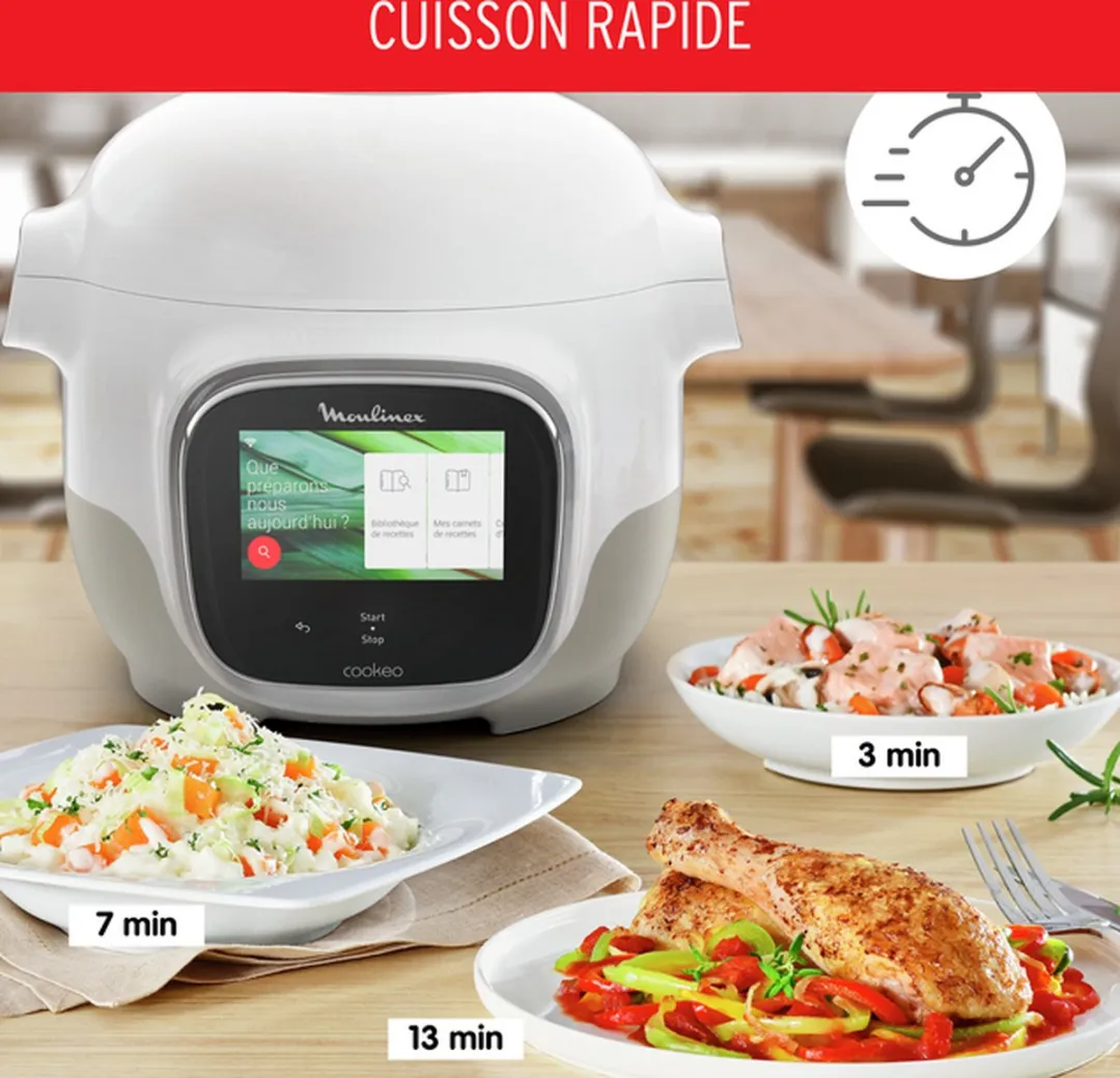 Moulinex Cookeo Touch Mini CE922110 Multicooker 3L - 900W - Wit - afbeelding 5 van 6