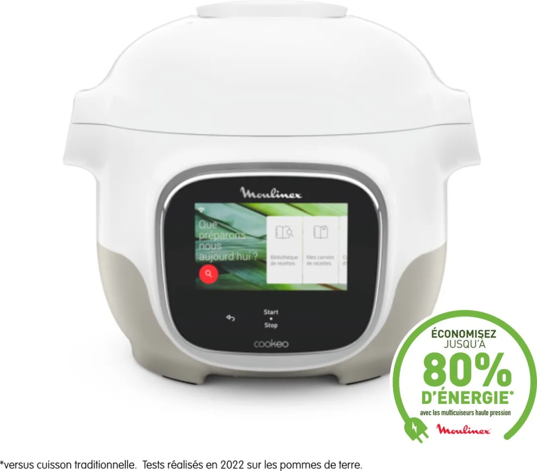 Moulinex Cookeo Touch Mini CE922110 Multicooker 3L - 900W - Wit - afbeelding 3 van 6