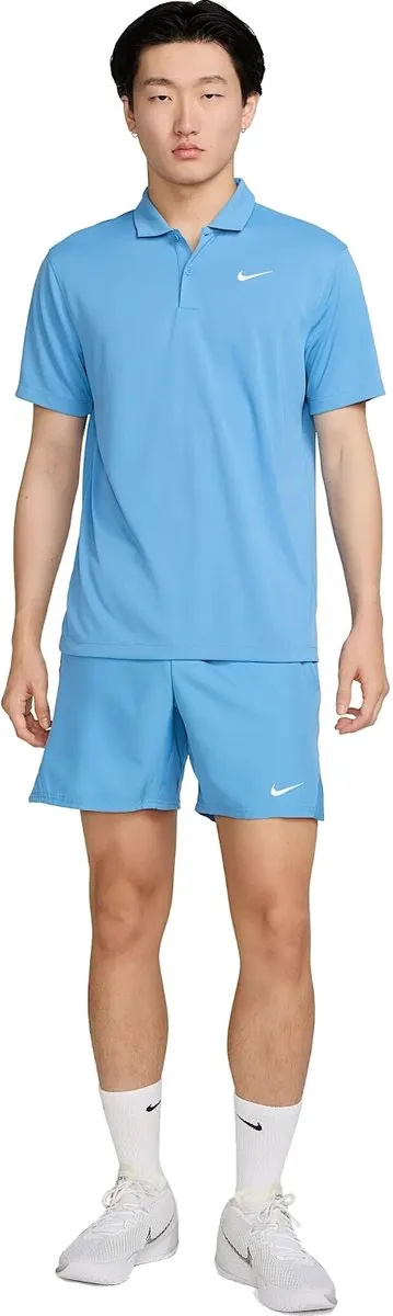 Nike Court Dri-FIT Polo Heren - XL - Lichtblauw