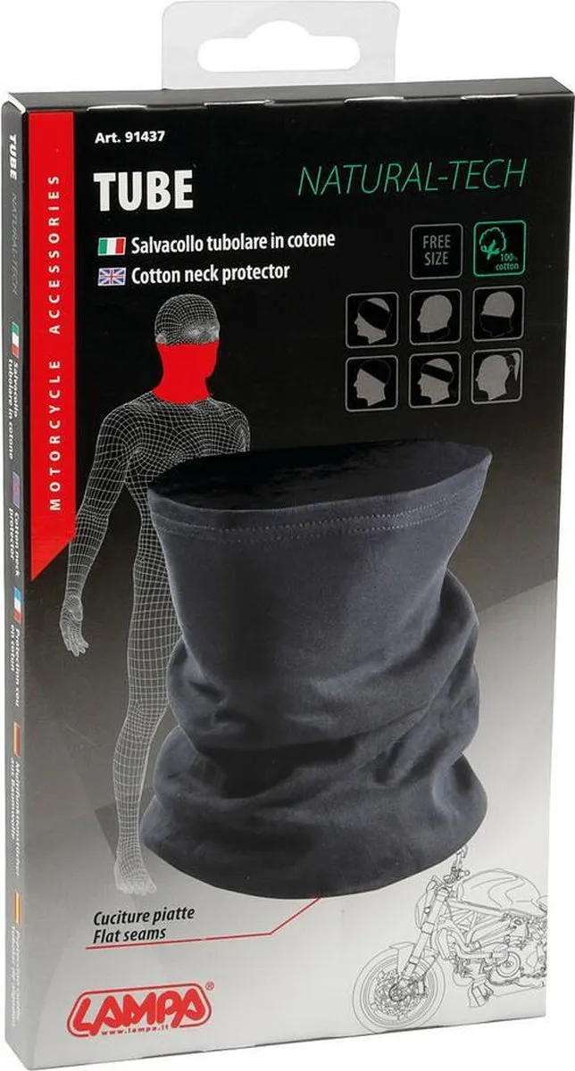 Lampa Bivakmuts Zwart - Nekbeschermer - One Size