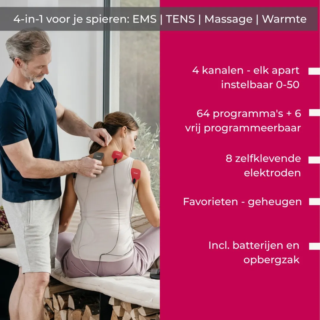 Beurer EM 89 Heat EMS/TENS Massageapparaat - 64 Programma's - 4 Kanalen