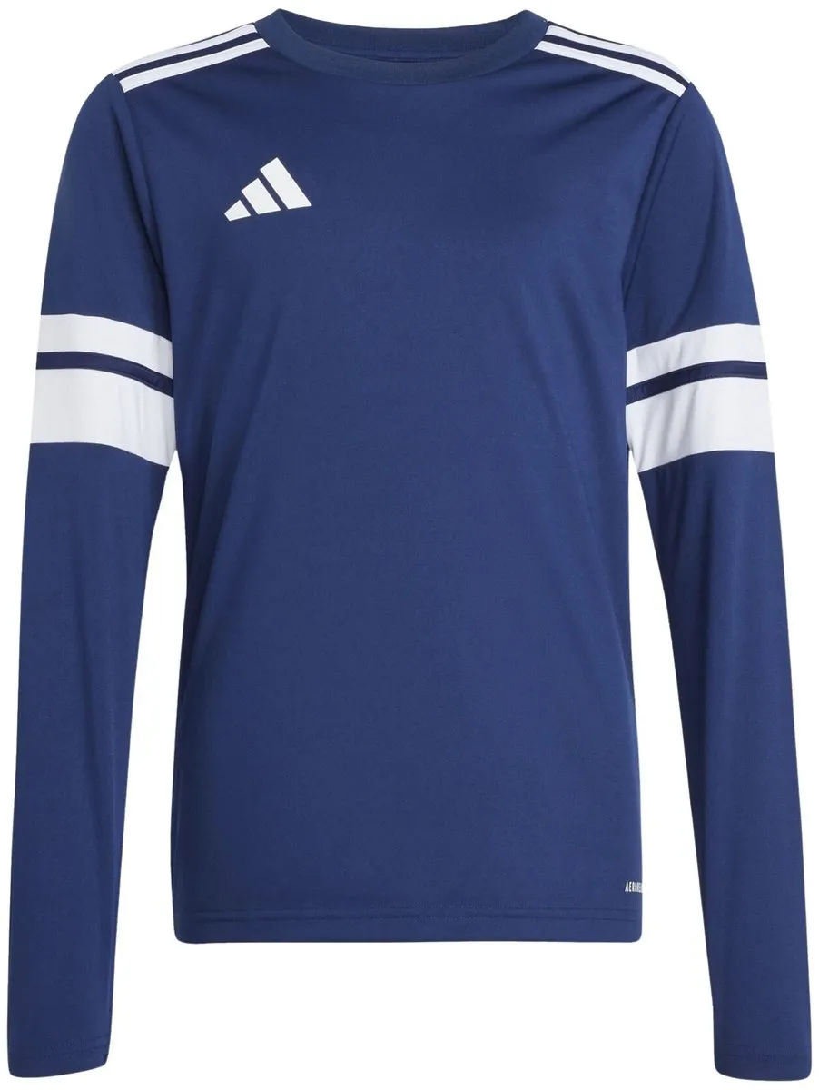 Adidas Squadra 25 Longsleeve Shirt Junior 116 - Donkerblauw/Wit