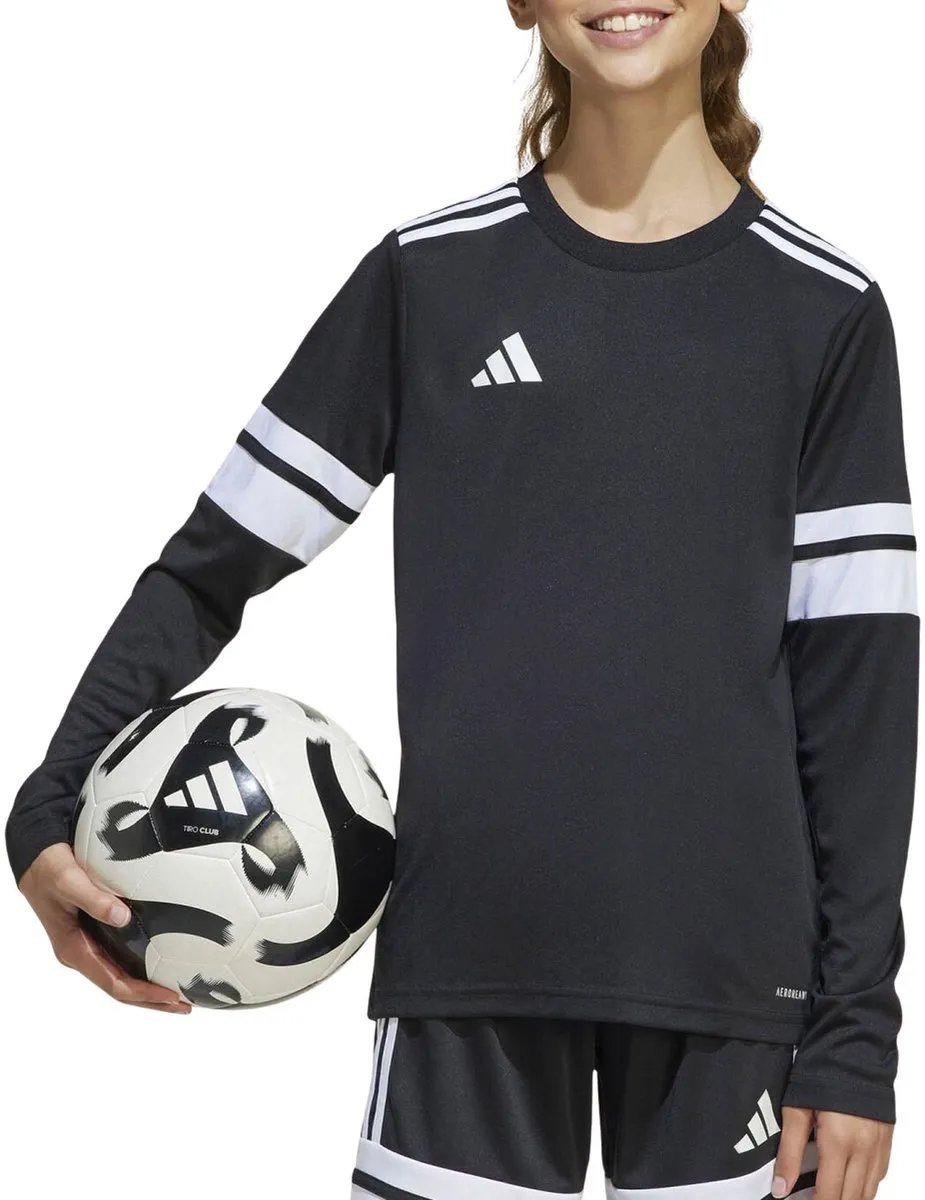 Adidas Squadra 25 Longsleeve Shirt Junior 116 - Donkerblauw/Wit