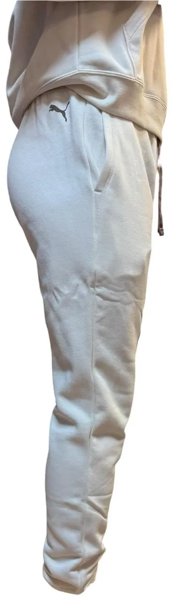PUMA Varsity Sweatpants FL Sportbroek - S - Wit/Bordeaux
