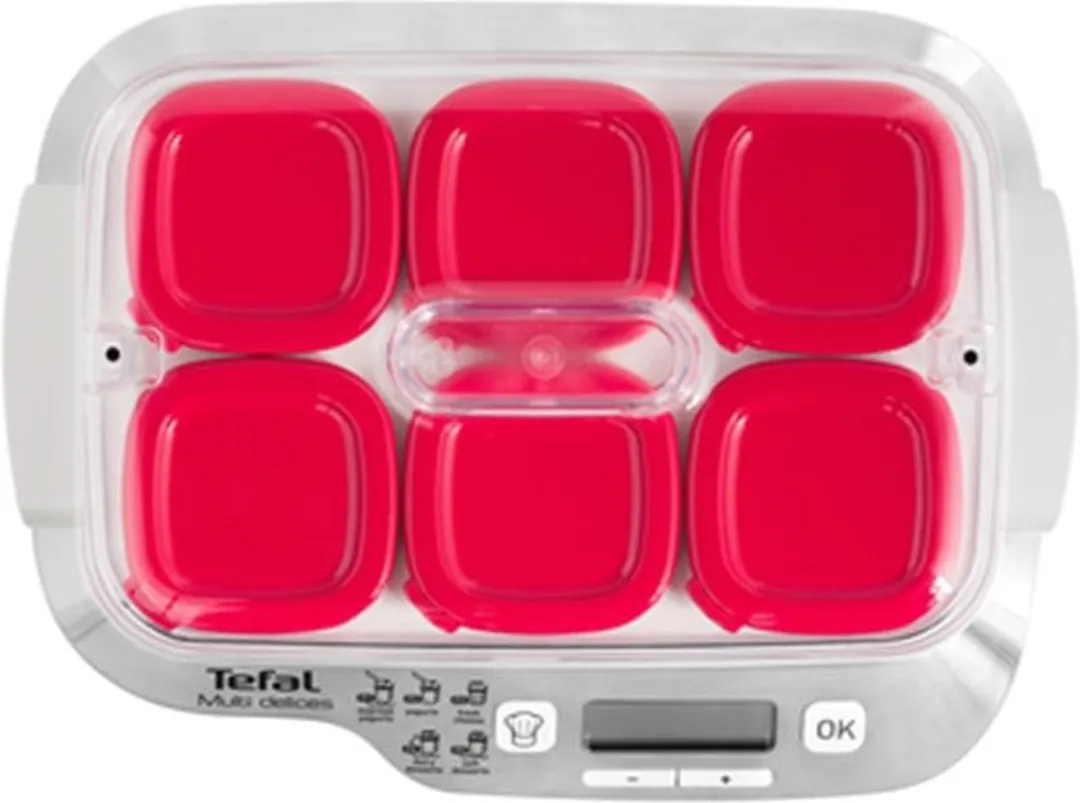 Tefal YG660132 Yoghurtmaker 600W - 6x140ml - Rood/Wit - afbeelding 6 van 6
