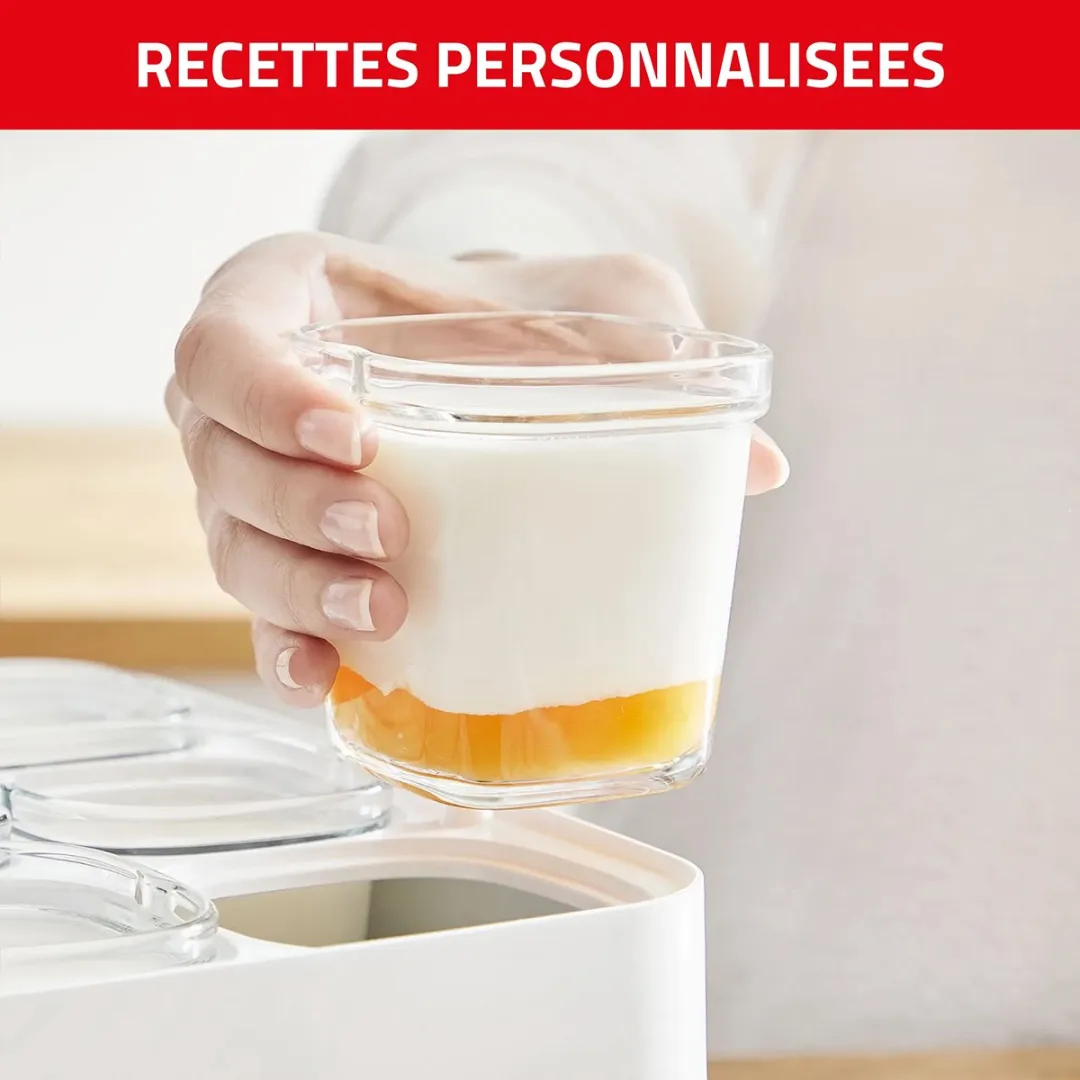 Tefal YG660132 Yoghurtmaker 600W - 6x140ml - Rood/Wit