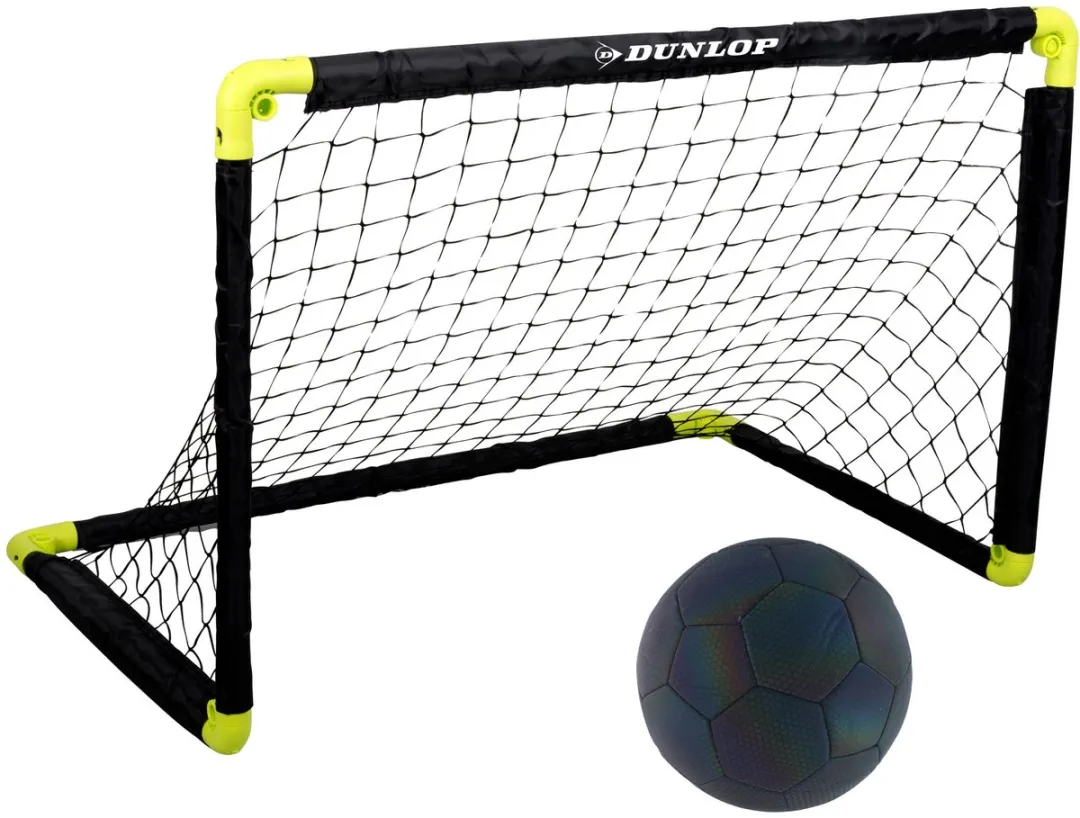 Dunlop Voetbaldoel & Reflecterende Bal Set 90x59cm
