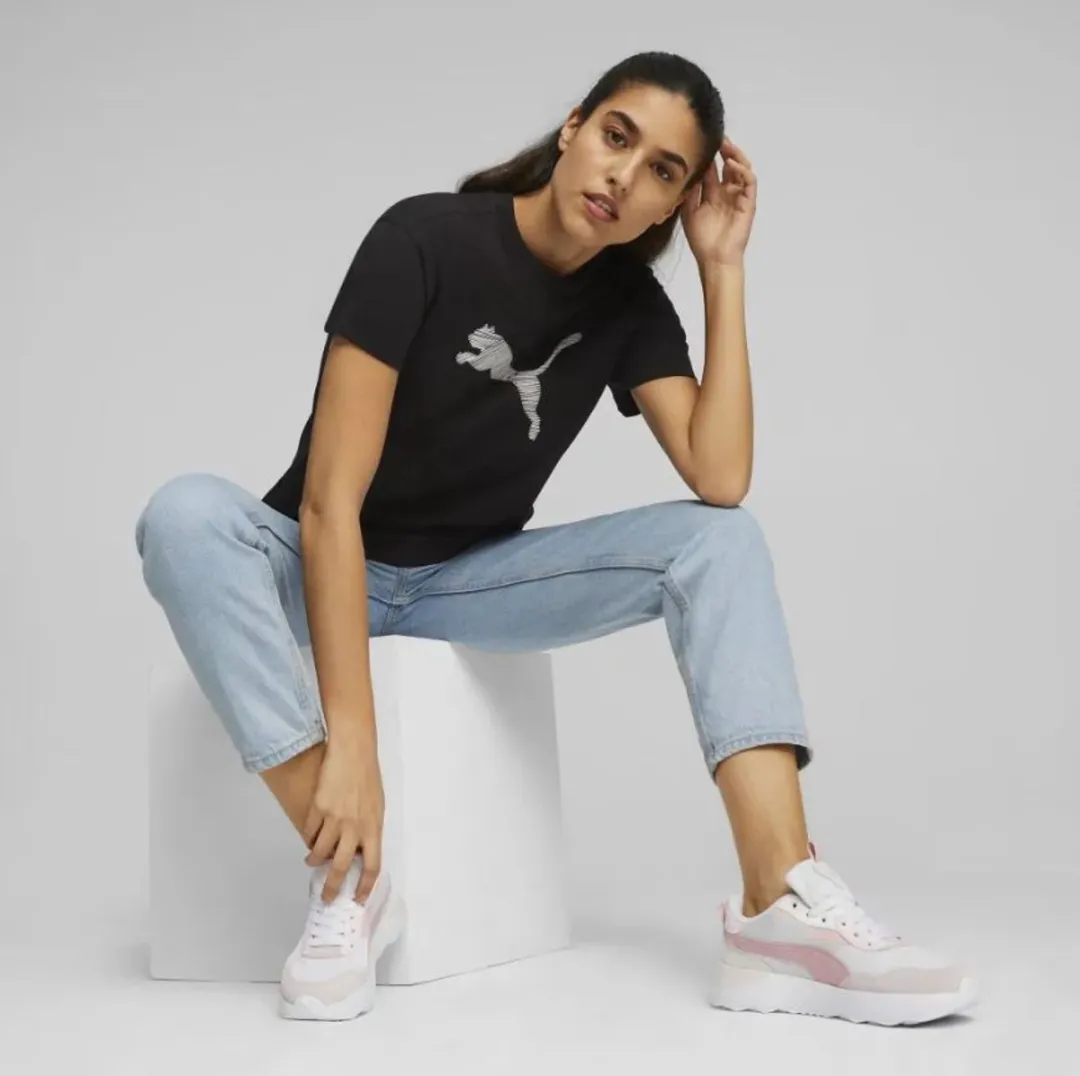 PUMA Wmns Her T-shirt - XL - Zwart