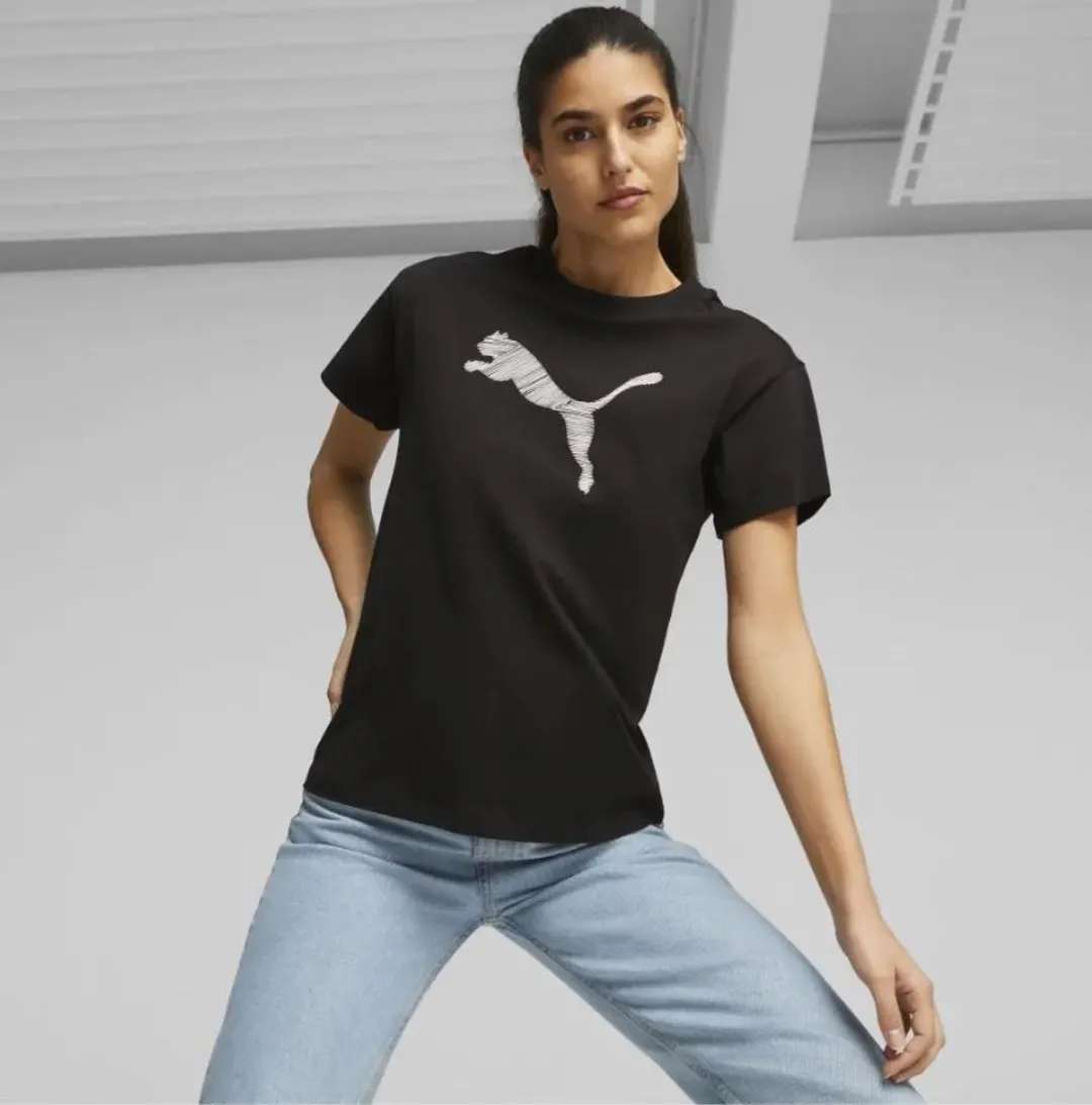 PUMA Wmns Her T-shirt - XL - Zwart