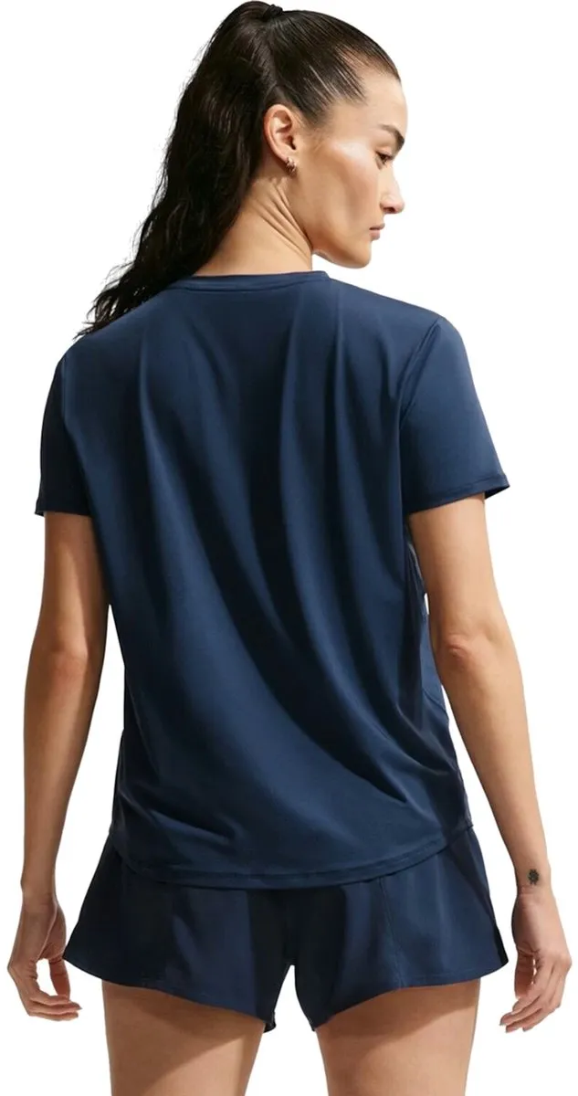 Nike One Classic Dri-FIT Dames T-shirt FN2798-413 - L - Blauw-multicolour