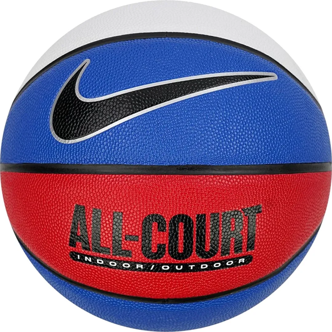 Nike Basketbal All Court 8P Maat 7 - Rood/Wit/Blauw