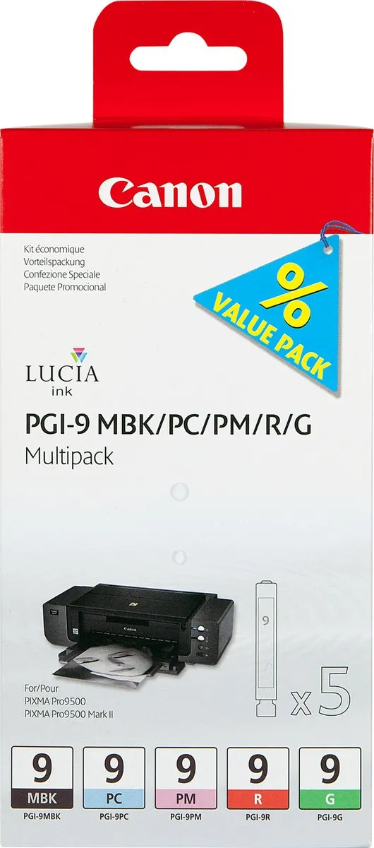 Canon PGI-9 MBK/PC/PM/R/G Inktcartridges