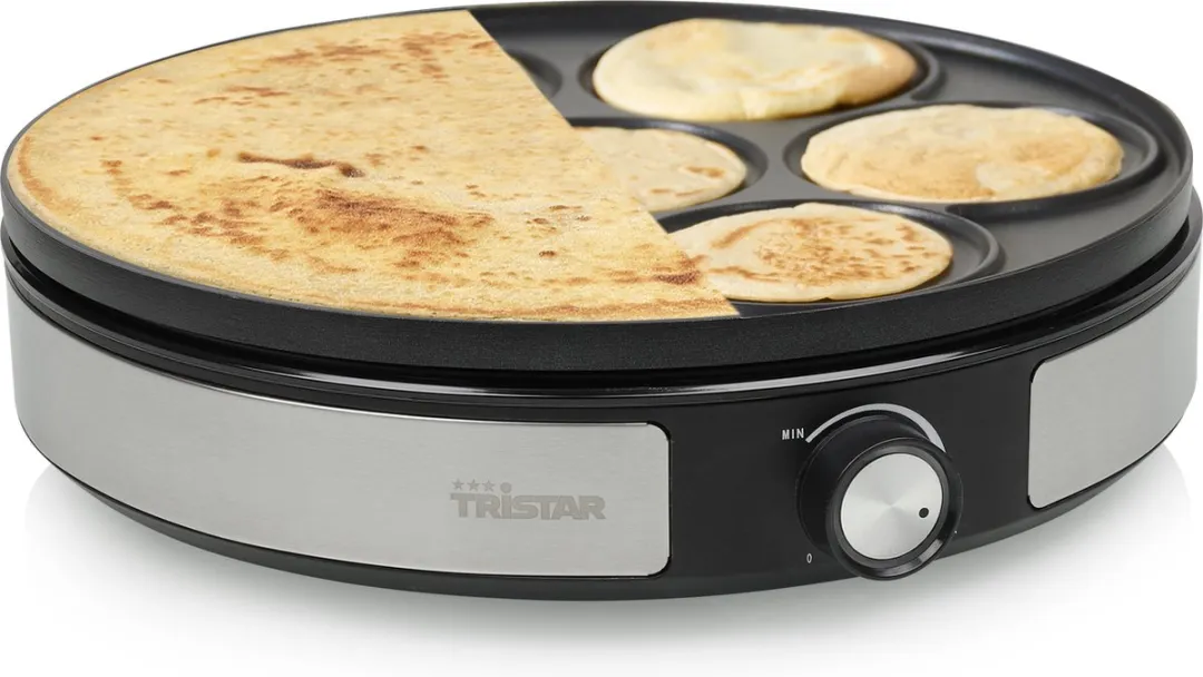 Tristar Pannenkoekenmaker BP-2639 1500W - 33cm - 2-in-1 RVS