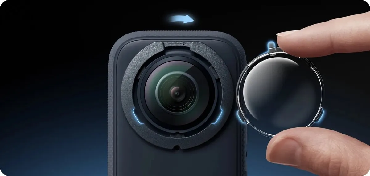 Insta360 X3 Lensbeschermers - Transparant - afbeelding 6 van 6