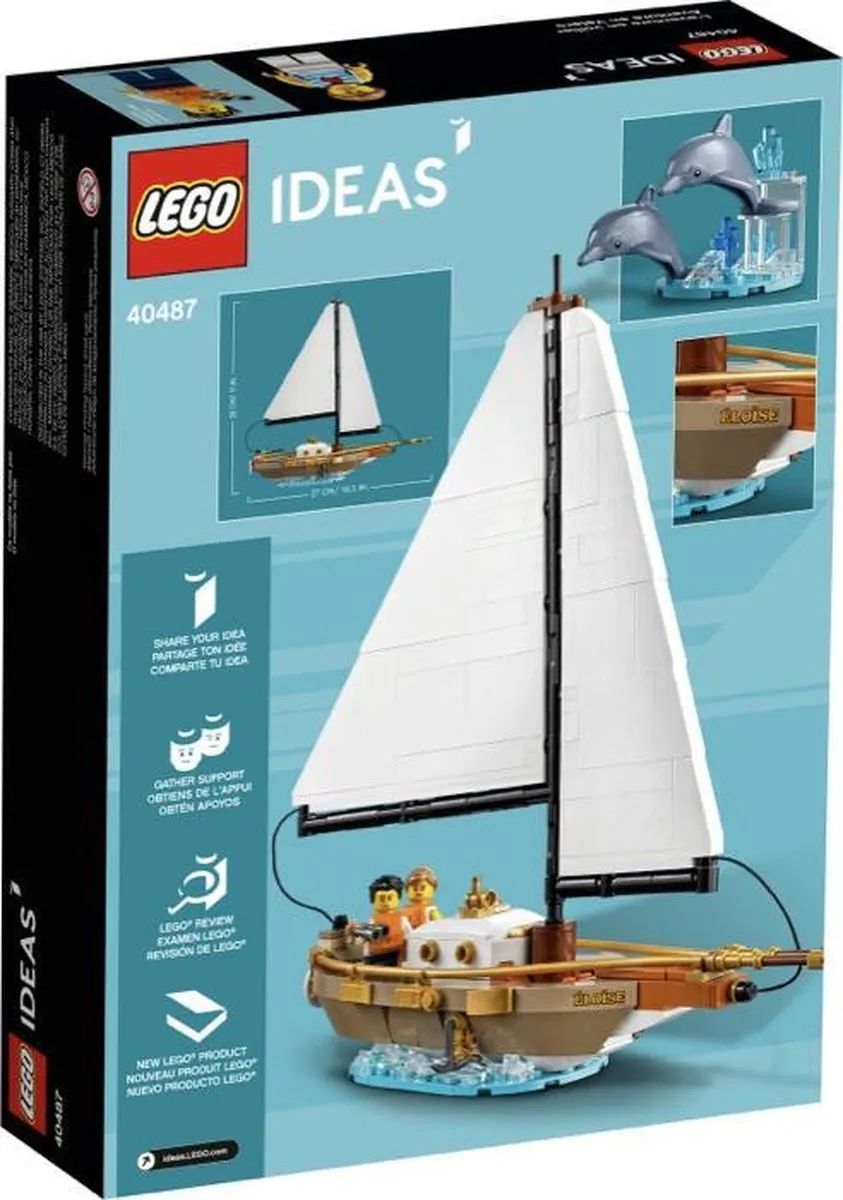 LEGO Ideas 40487 Zeilbootavontuur - 330 Stukken - 2 Minifiguren - afbeelding 3 van 3