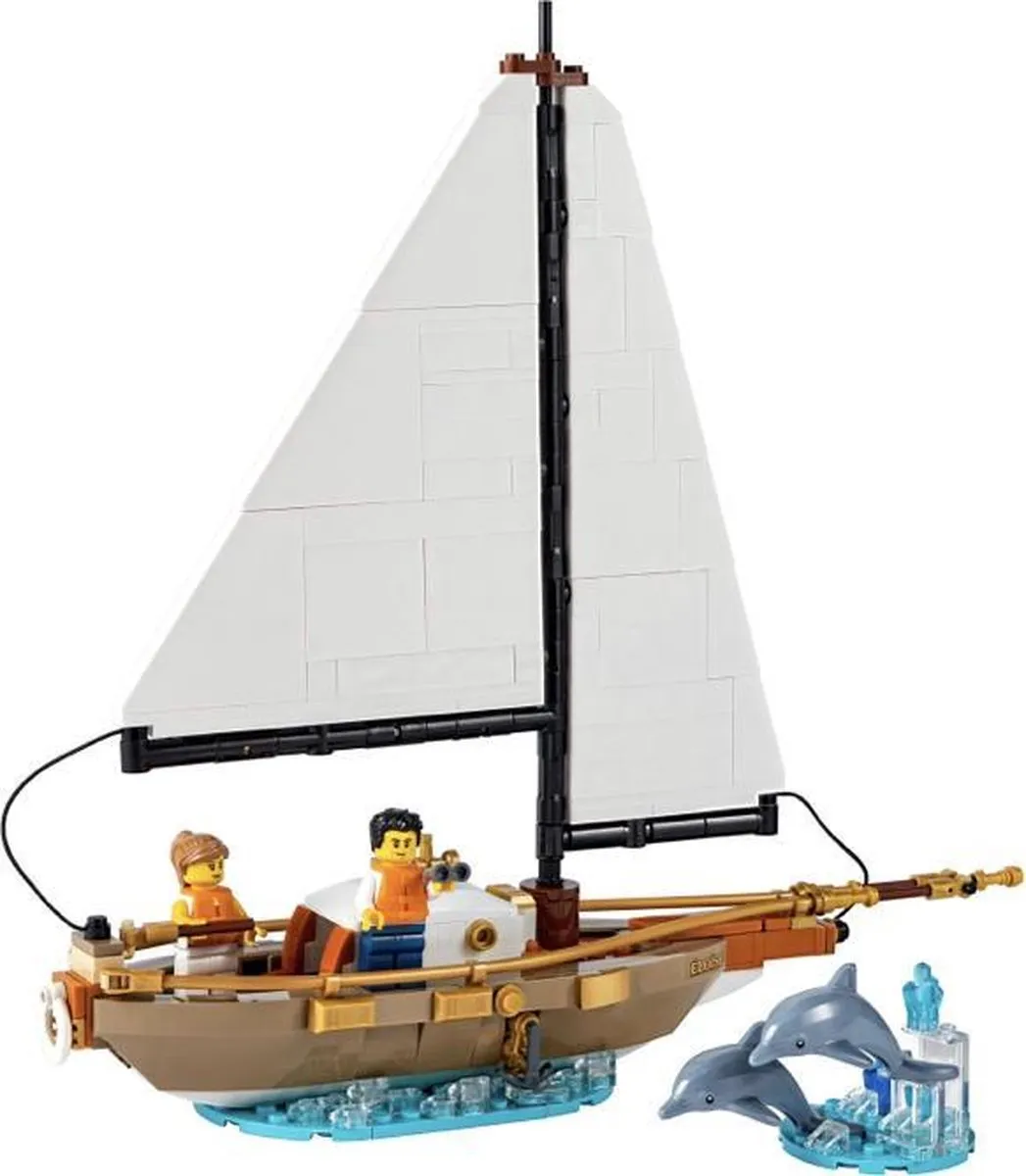 LEGO Ideas 40487 Zeilbootavontuur - 330 Stukken - 2 Minifiguren - afbeelding 2 van 3