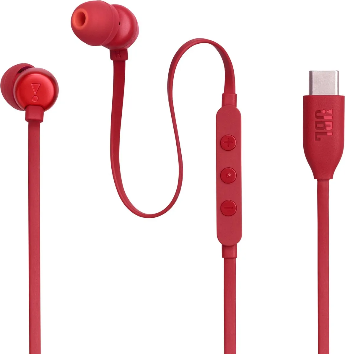 JBL Tune 310C USB-C Oordopjes - Rood