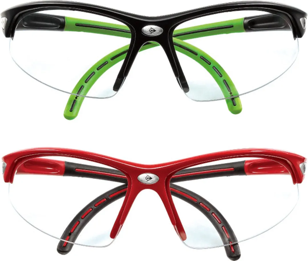 Dunlop Squashbril I-Armor Clear - Rood