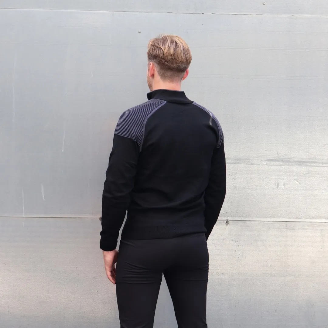 Calvin Klein Pico 1/4 Zip Sweater - Maat 44 - Zwart - afbeelding 6 van 6