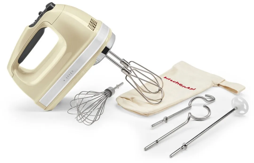 KitchenAid Artisan 5KHM9212EAC Handmixer - 300W - 9 Snelheden - Amandelwit