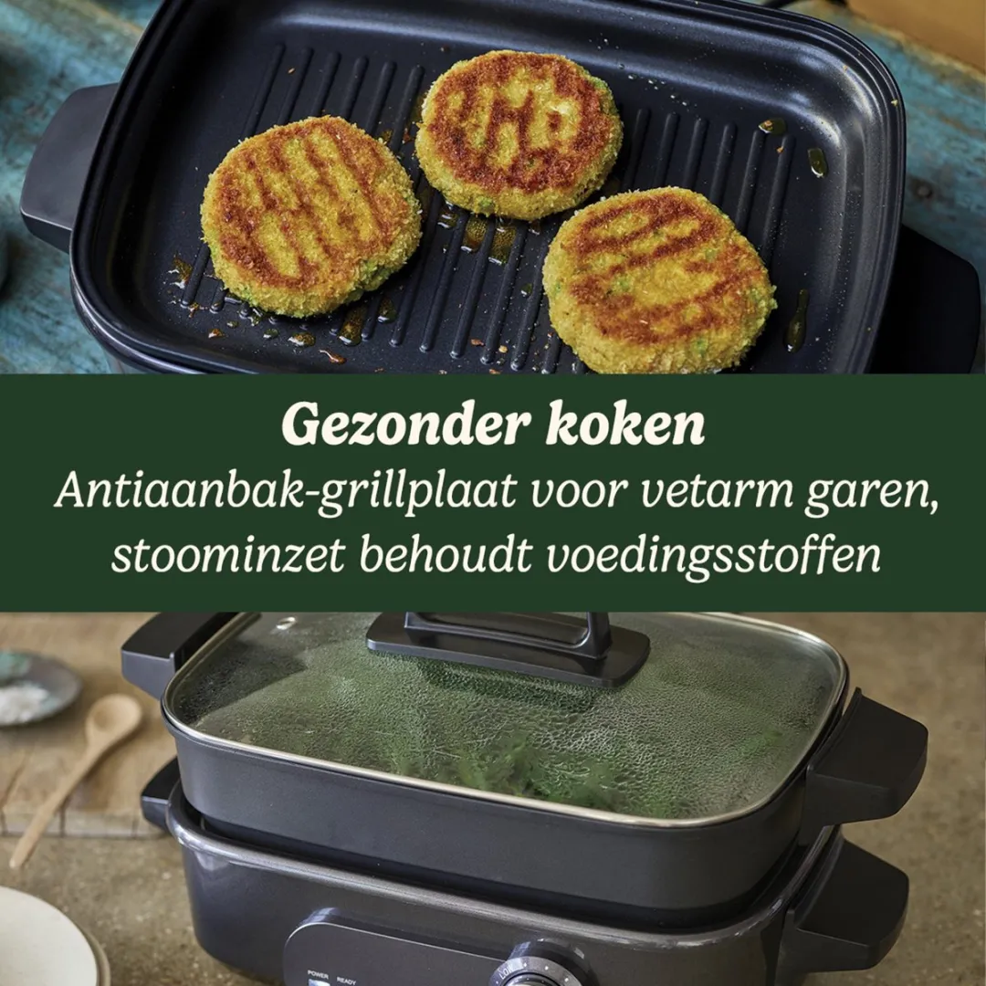Cuisinart GRMC3E Multicooker 1400W - 12 Porties - Zilver - afbeelding 6 van 6