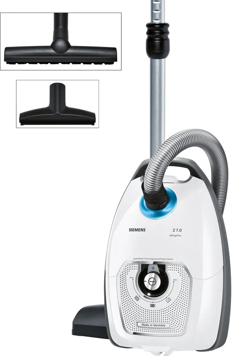 Siemens VSZ 7442 S Stofzuiger - 5L - Wit - afbeelding 4 van 6