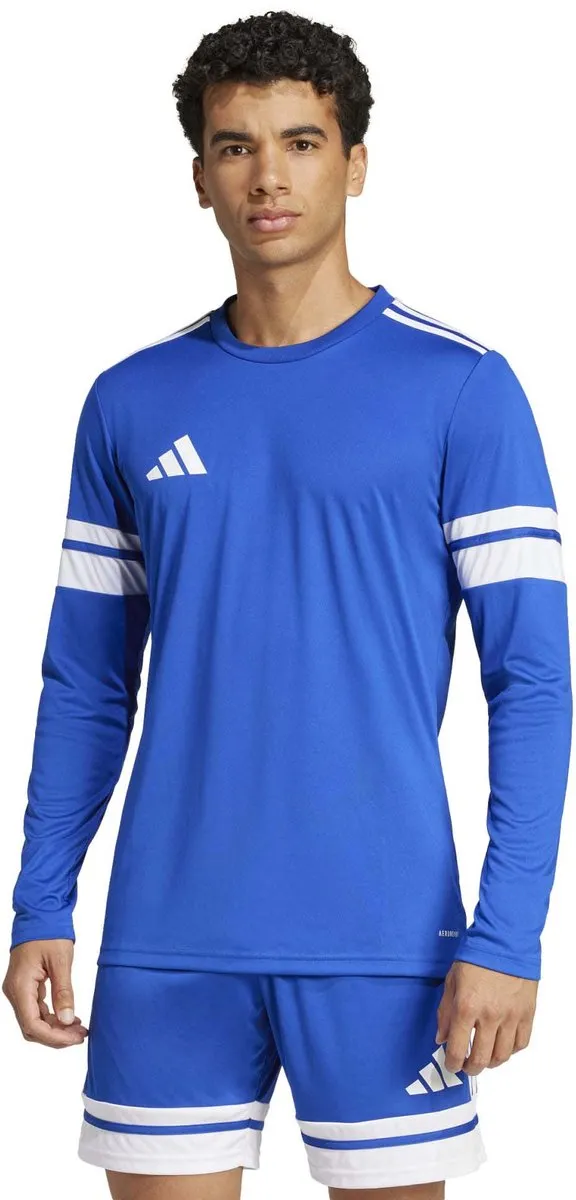 adidas Squadra 25 Longsleeve Heren - M - Blauw/Wit