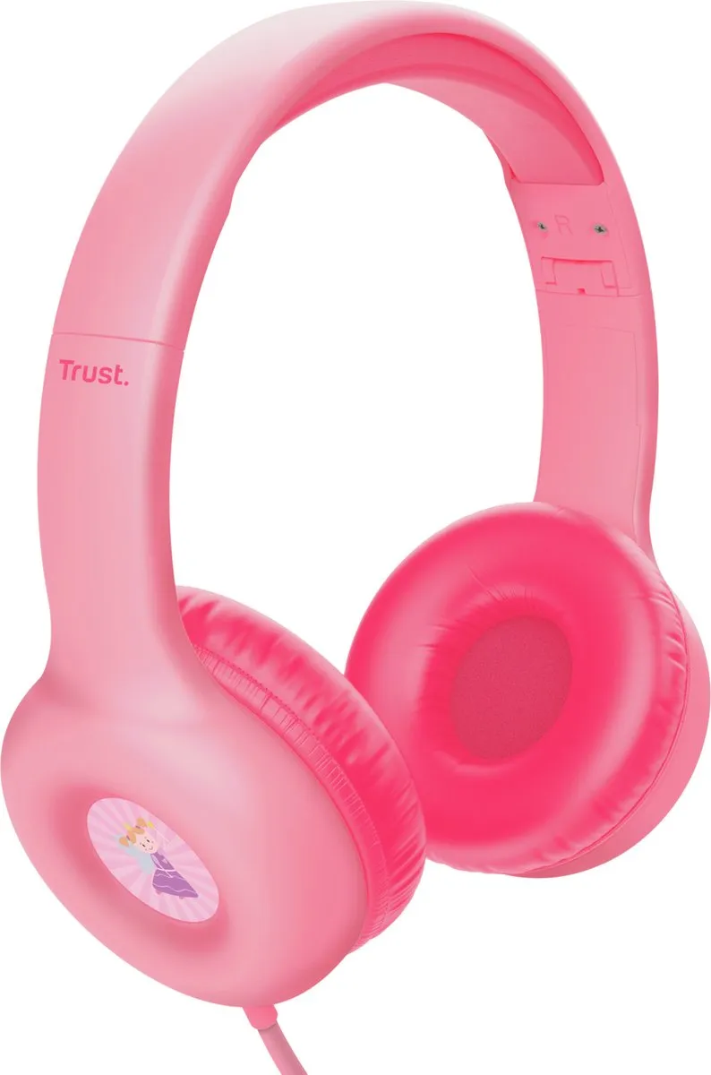Trust Nouna Kinderkoptelefoon Bedraad Roze - 25277