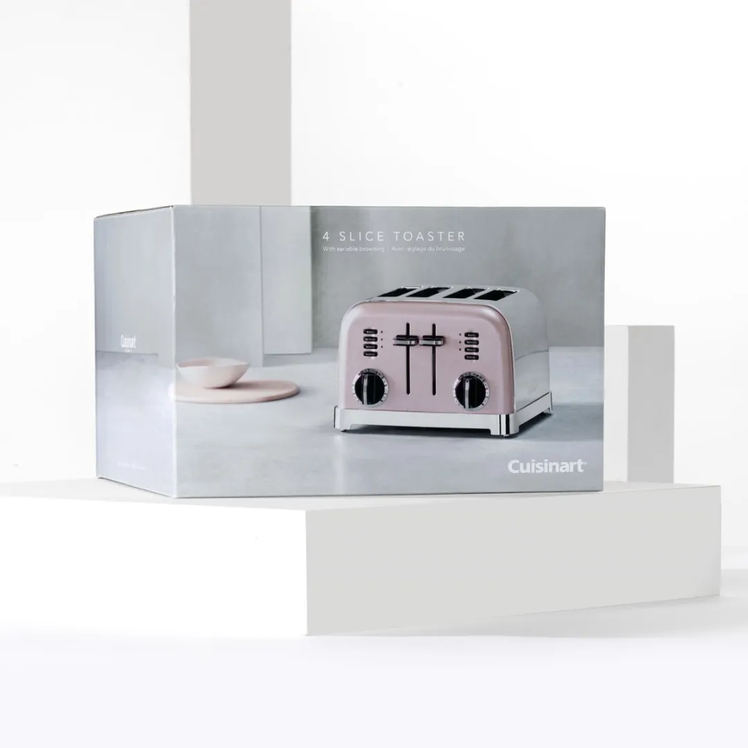Cuisinart CPT180PIE Broodrooster 4-sleuven - 1800W - Roze