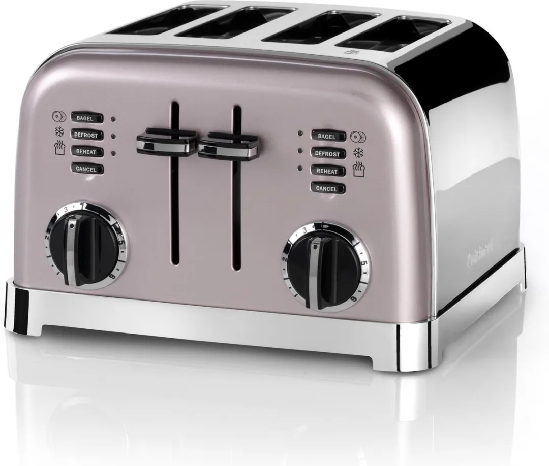 Cuisinart CPT180PIE Broodrooster 4-sleuven - 1800W - Roze