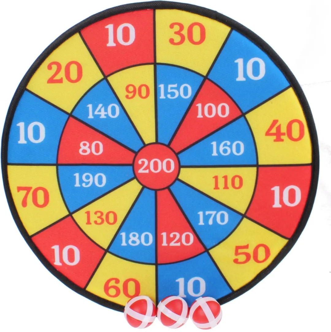 Jonotoys Dartbord Klittenband 4-delig 36cm
