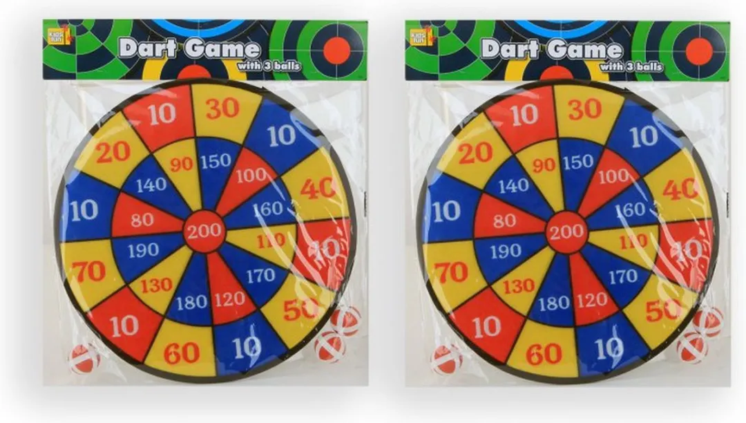 Jonotoys Dartbord Klittenband 4-delig 36cm