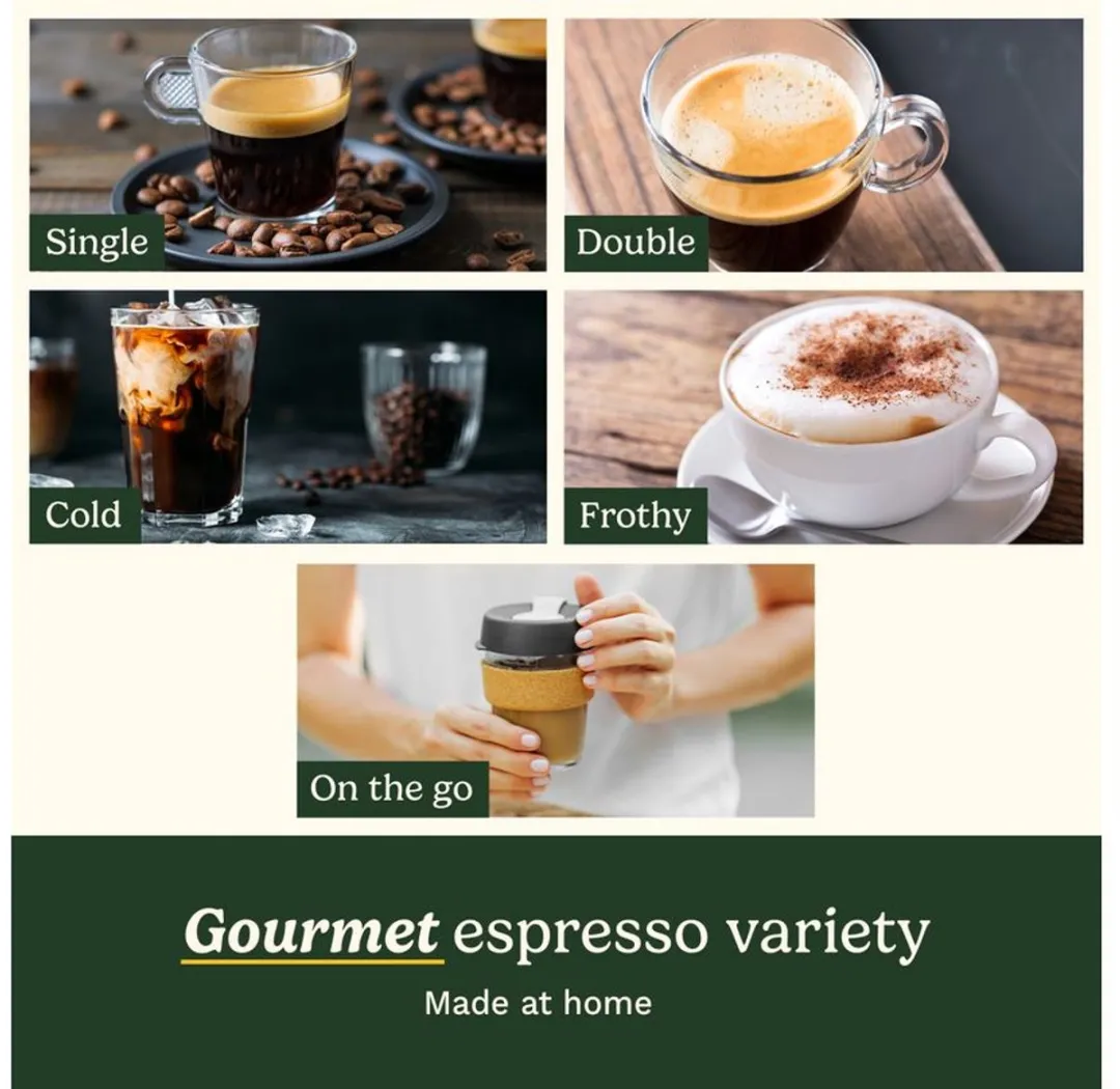 Cuisinart Espresso Bar Slim EM160E Espressomachine - 15 bar - Zilver