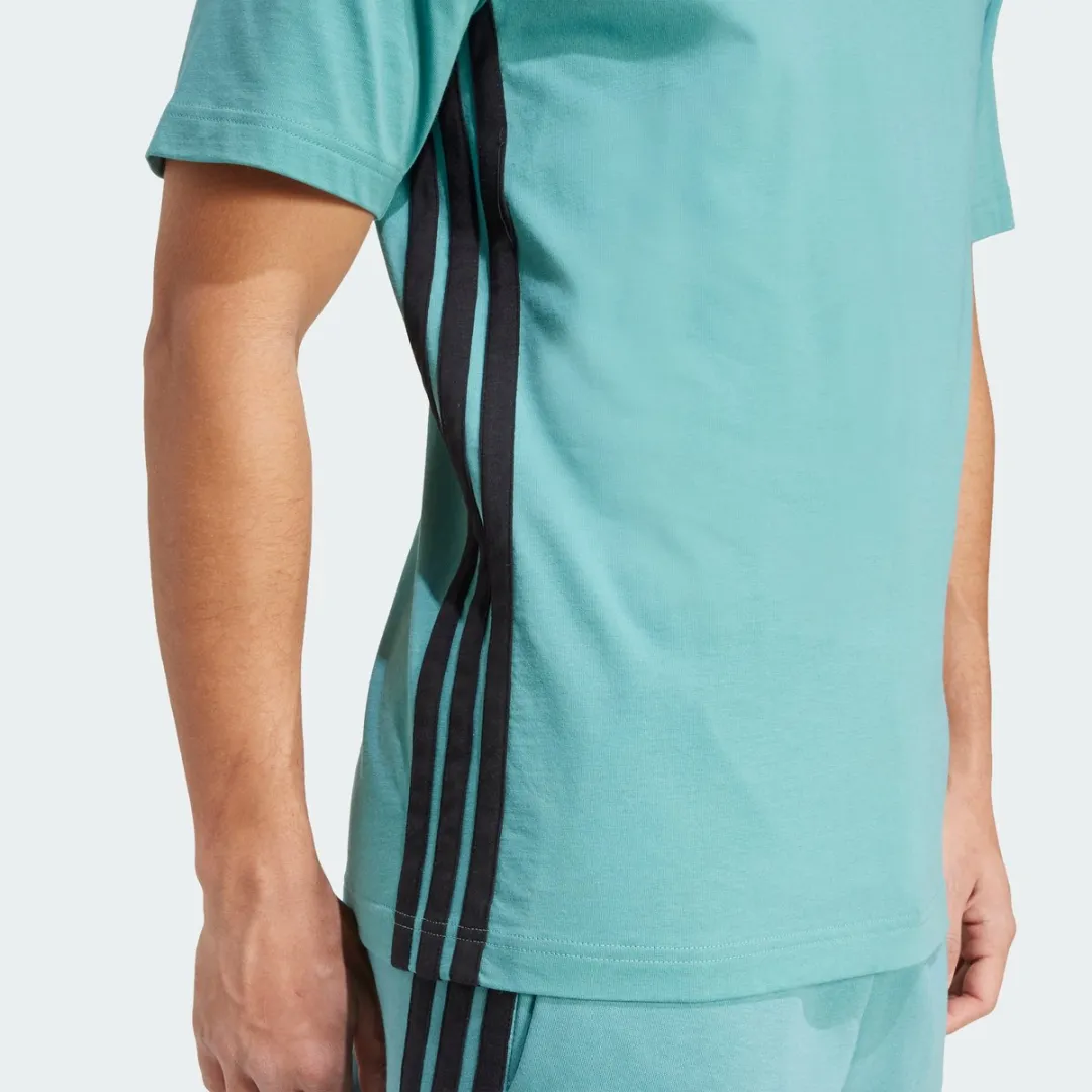 adidas Essentials 3-Stripes T-shirt Heren - L - Turquoise