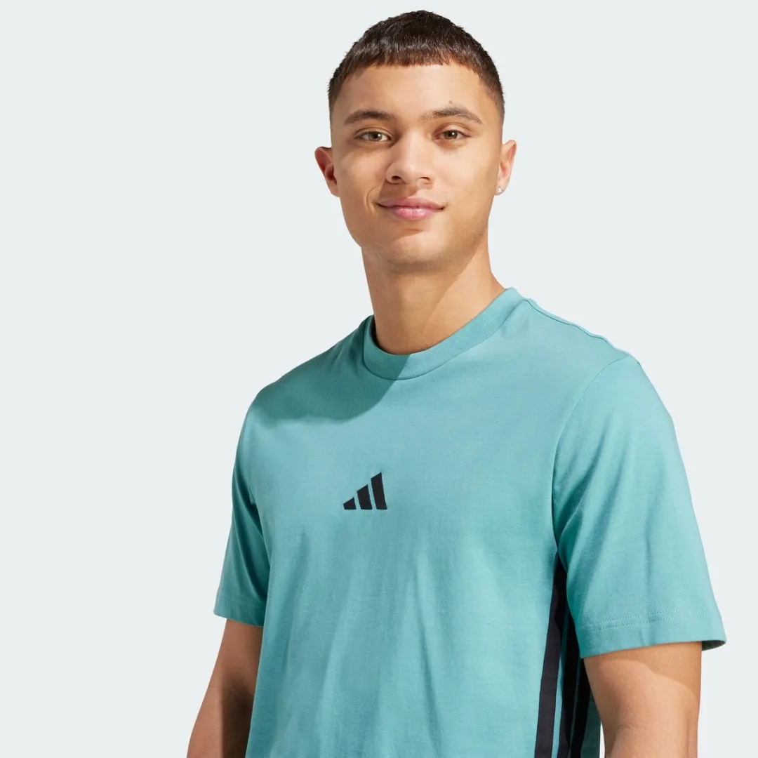 adidas Essentials 3-Stripes T-shirt Heren - L - Turquoise