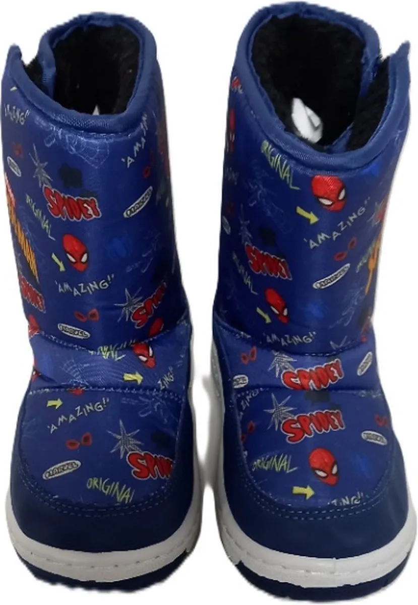 Marvel Spiderman Winterlaarzen - Maat 26 - Blauw/Rood/Wit