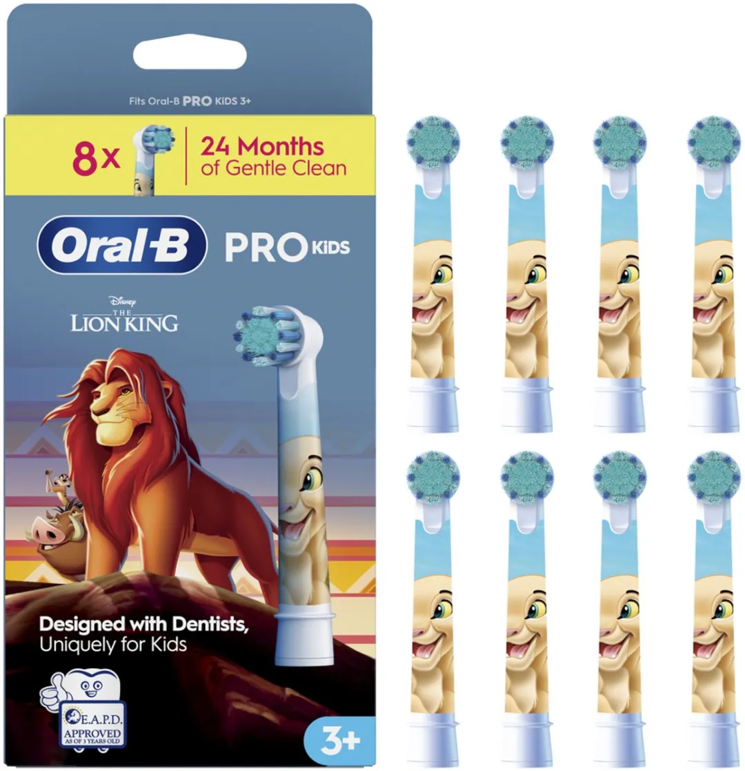 Oral-B PRO Kids Opzetborstels Disney Leeuwenkoning 8 Stuks
