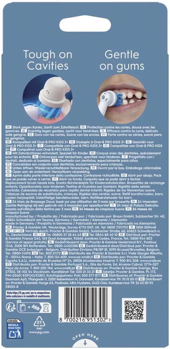 Oral-B PRO Kids Opzetborstels Disney Leeuwenkoning 8 Stuks