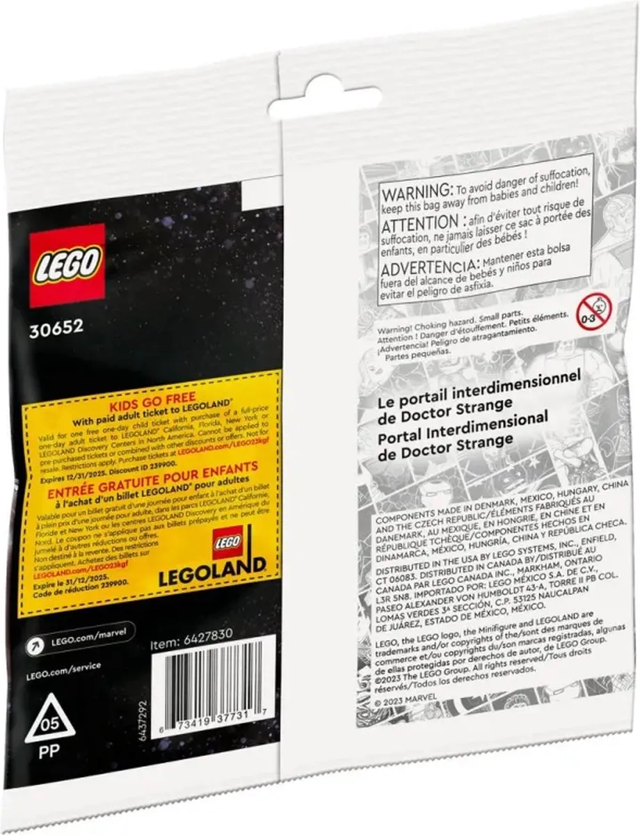 LEGO Marvel Doctor Strange Interdimensional Portal 39 Stukken - Multicolor - afbeelding 5 van 6