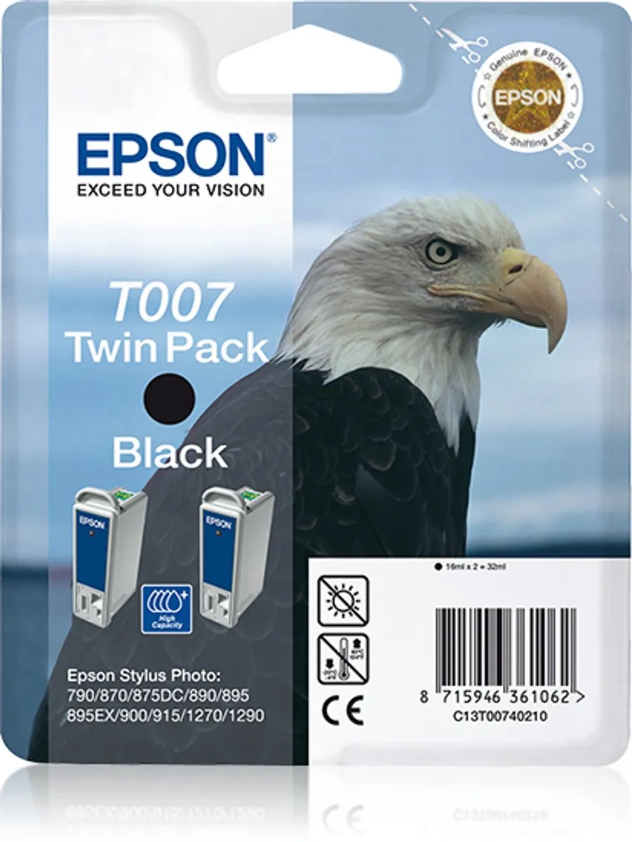 Epson T007 Inktcartridge Zwart - 540 pagina's