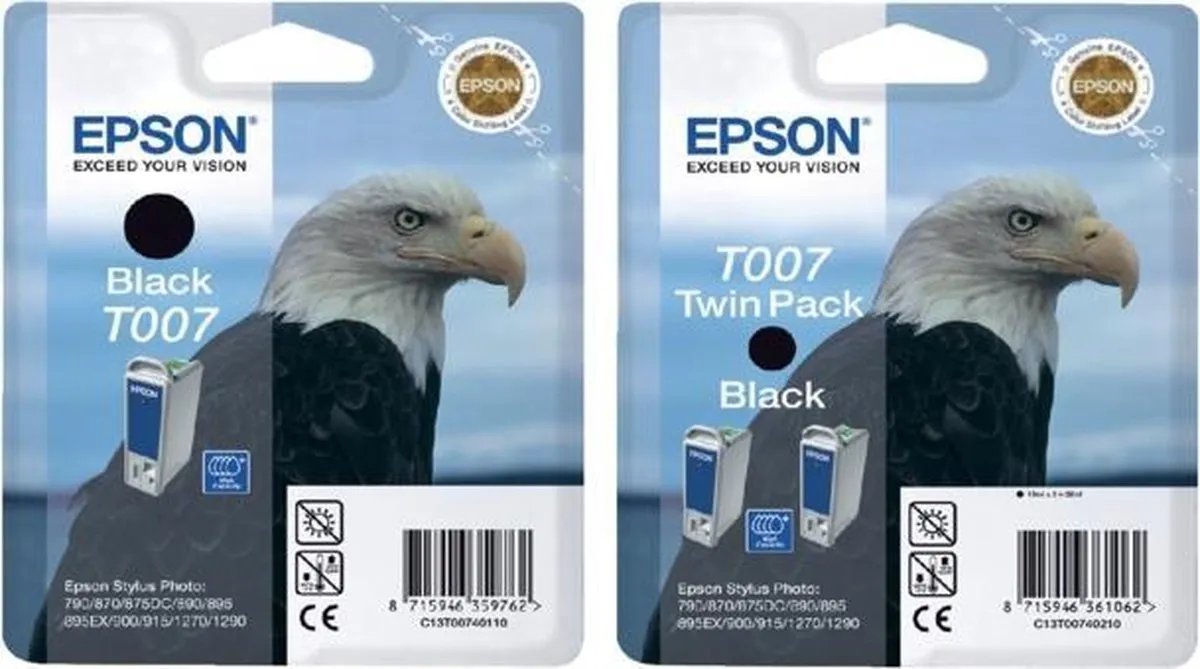 Epson T007 Inktcartridge Zwart - 540 pagina's