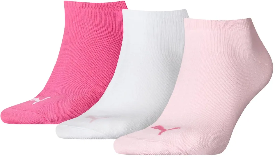 PUMA Unisex Sneaker Plain 35-38 - 3 Stuks - Roze