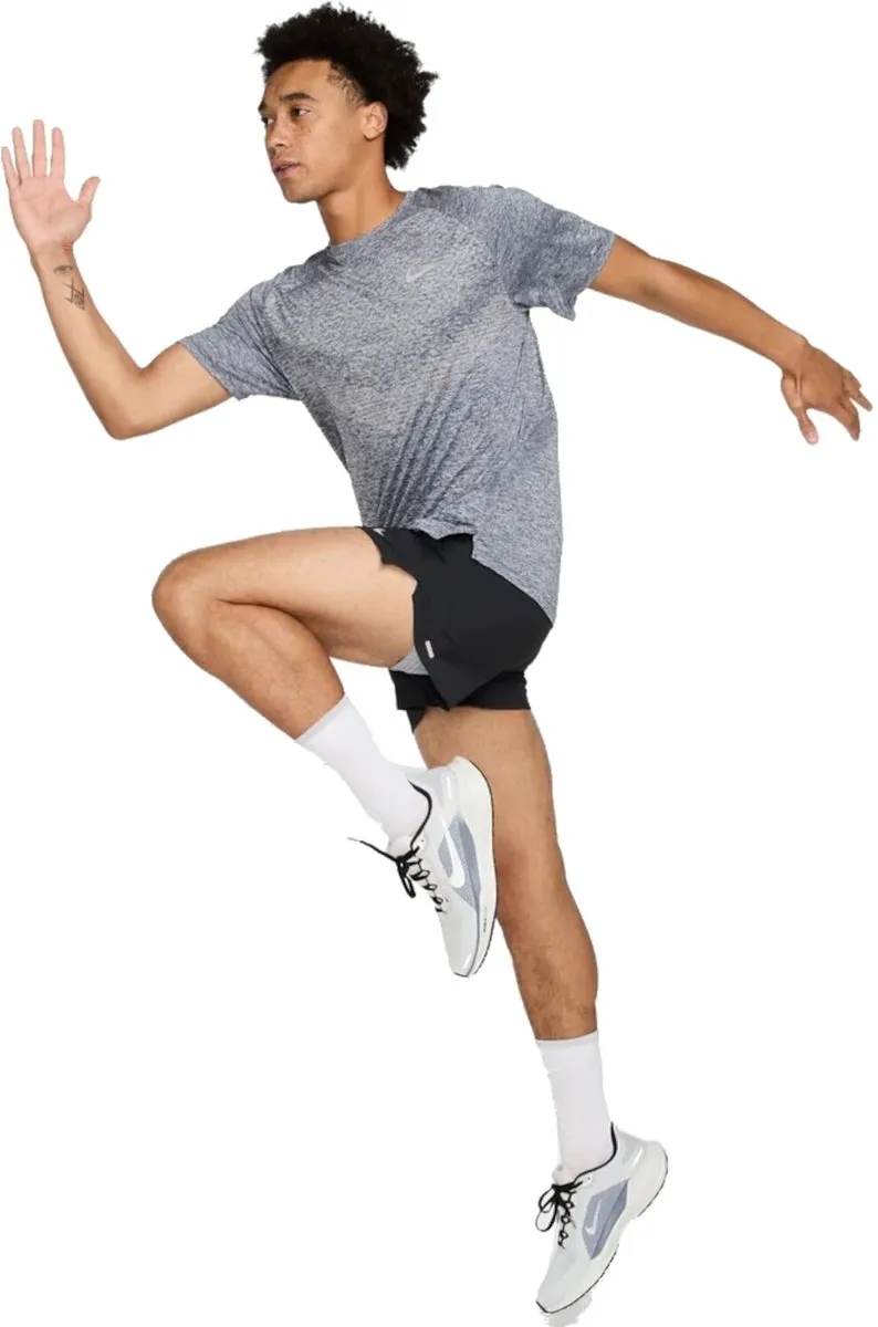 Nike Stride Dri-FIT Heren Training T-shirt Hv5203-437 - XXL - Blauw