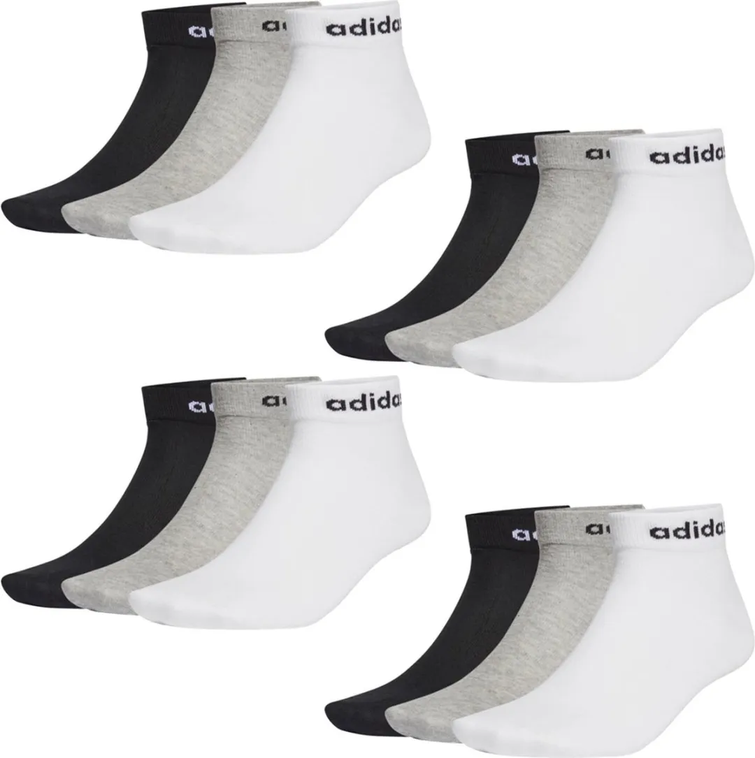 adidas NC Ankle Performance Sokken - 12 Paar - Wit
